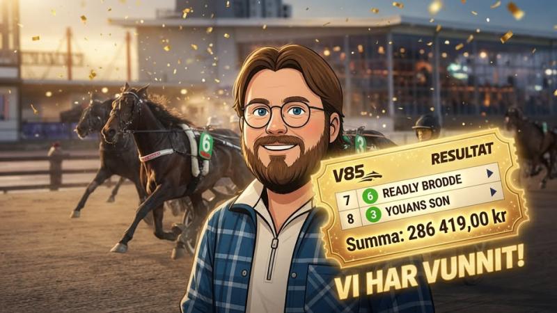 Släggan 8 rätt på V85 – 286 419 kronor
